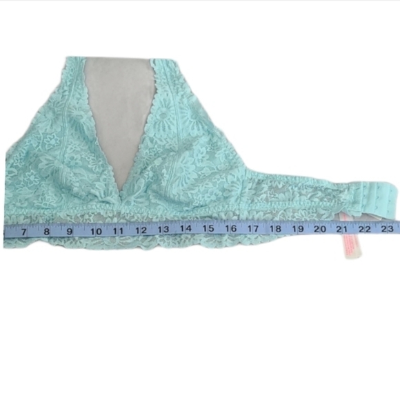 Valentine's Victoria's Secret PINK Blue Lace Pastel Bralette - Picture 4 of 8
